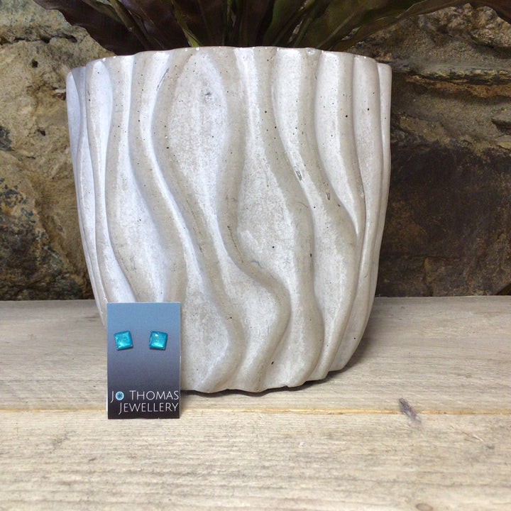 Square Resin and Stainless Steel Studs