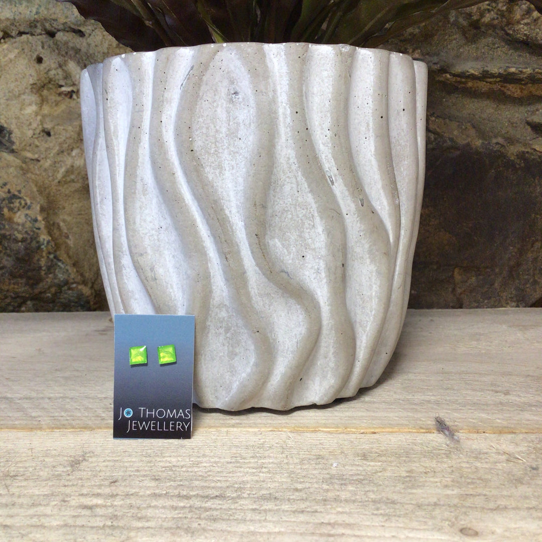 Square Resin and Stainless Steel Studs