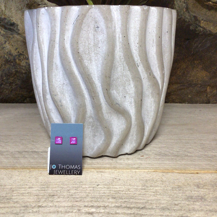Square Resin and Stainless Steel Studs