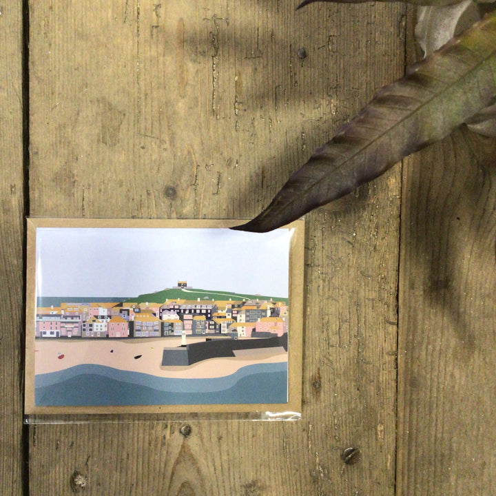 Jake Tyler- St Ives Harbour View Card