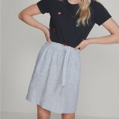 Stripe Linen Skirt