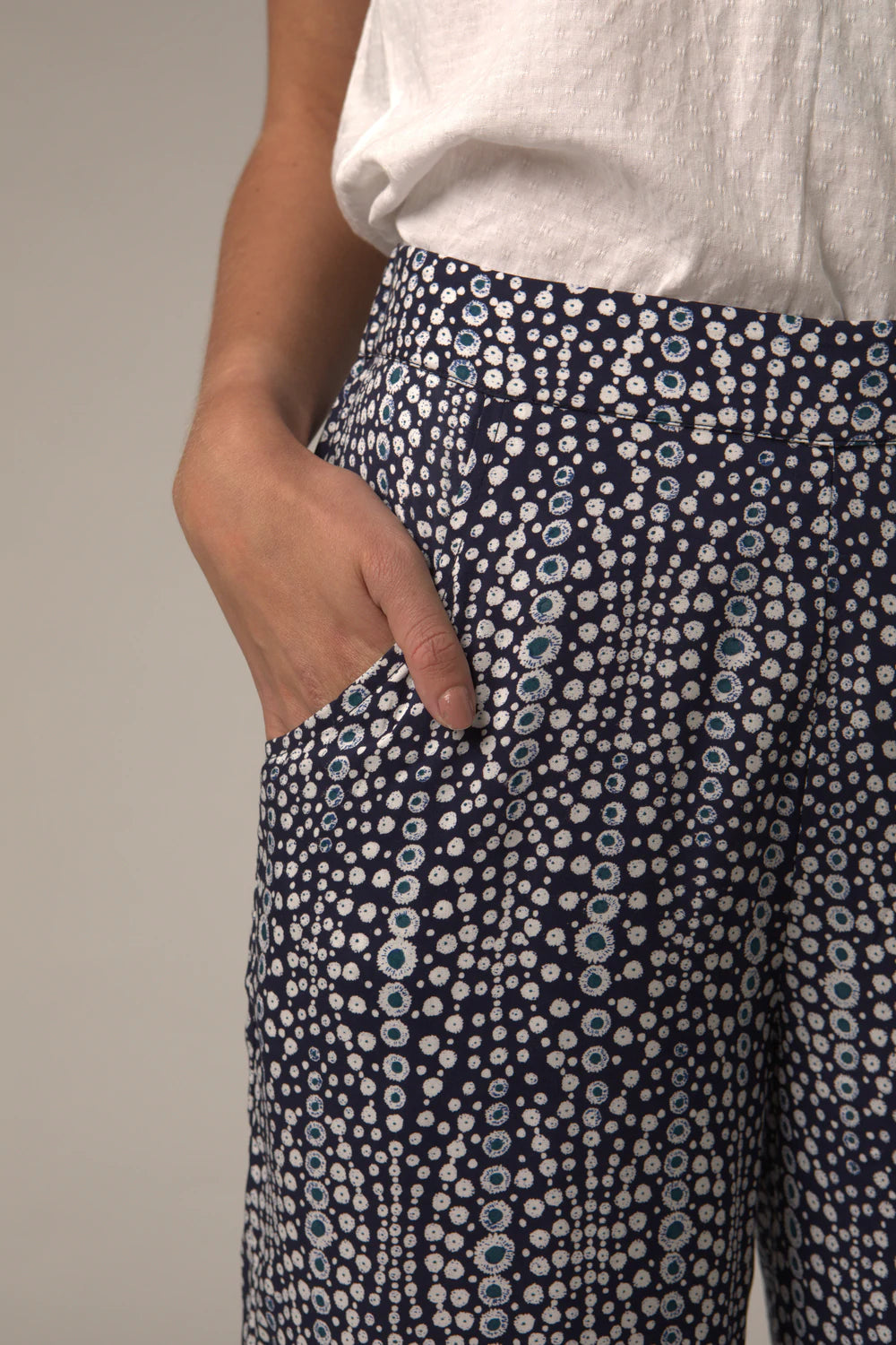 Flower Waves Palazzo Pants