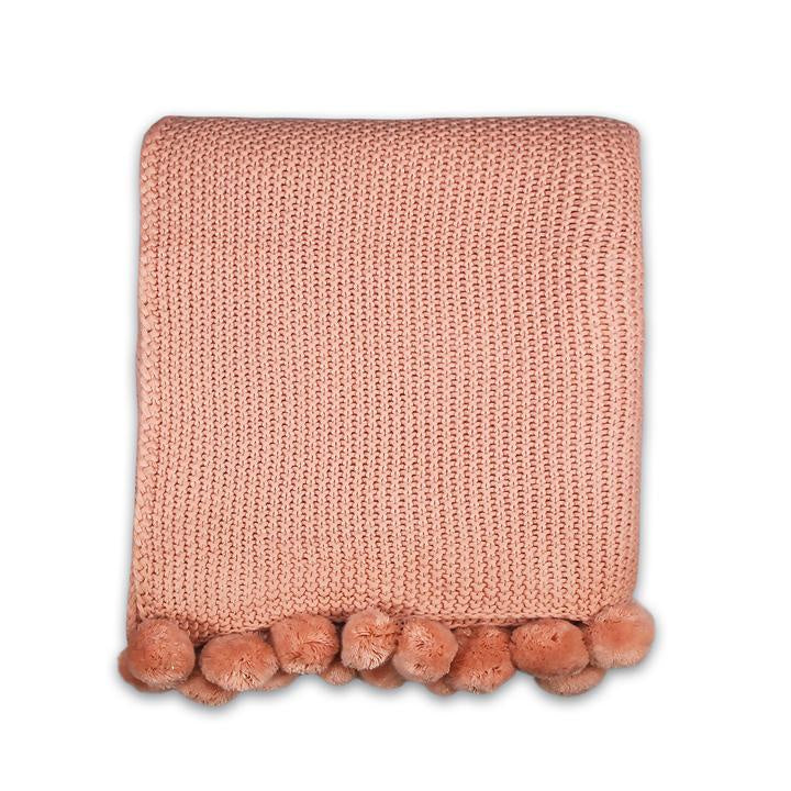 Pom Pom Throw - Pink