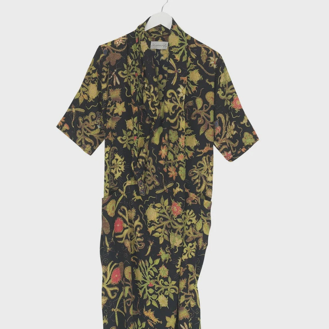 Crepe Rachel Dress Tudor Silk Black