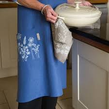 Apron Blue Hedgerow - Cross Back