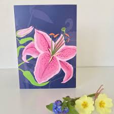 Stargazer Lily Card
