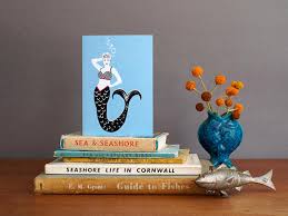 Mid Mod Mermaid Card