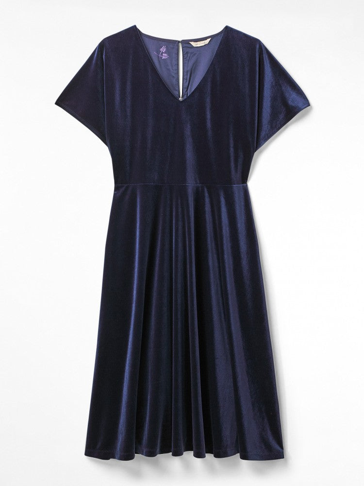 Melody Blue Velvet Dress