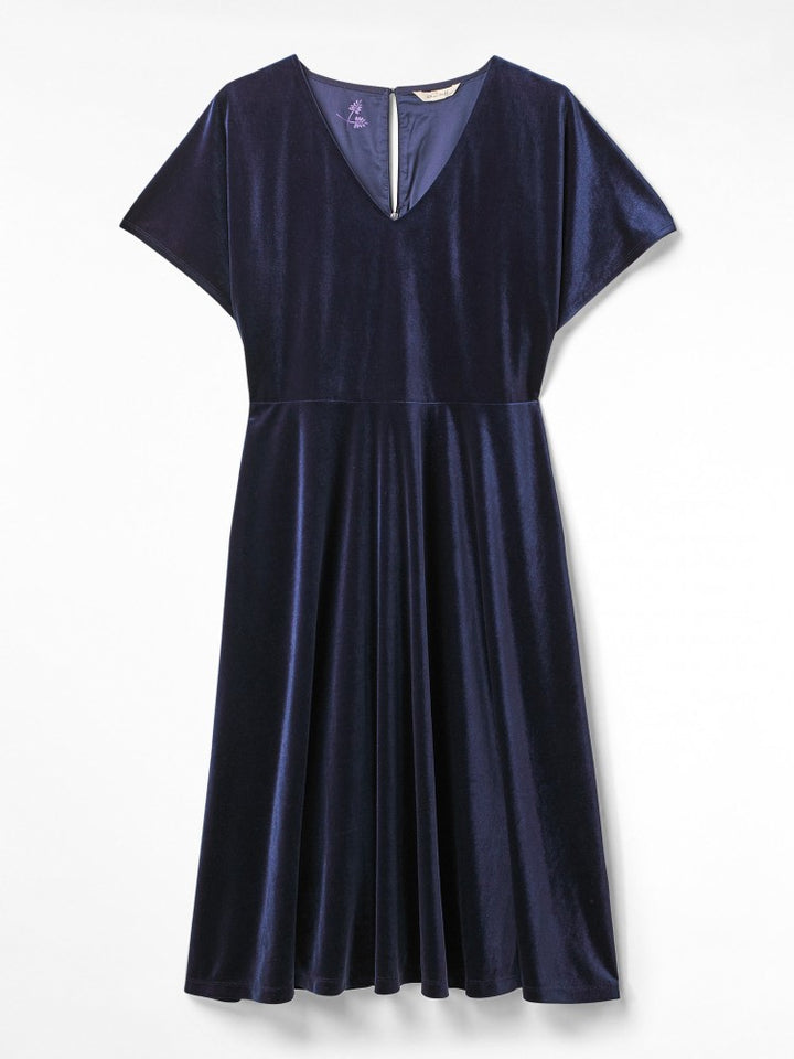 Melody Blue Velvet Dress
