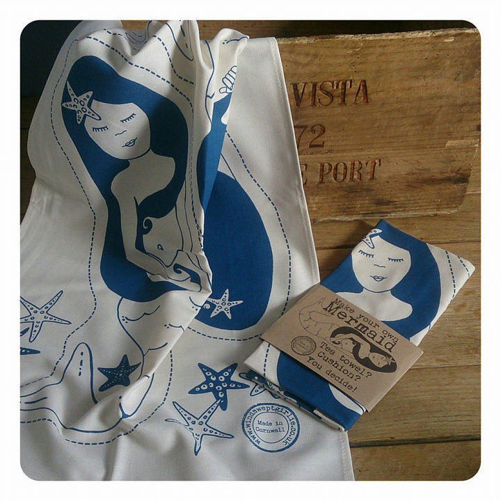 Make your own Mermaid Tea Towel