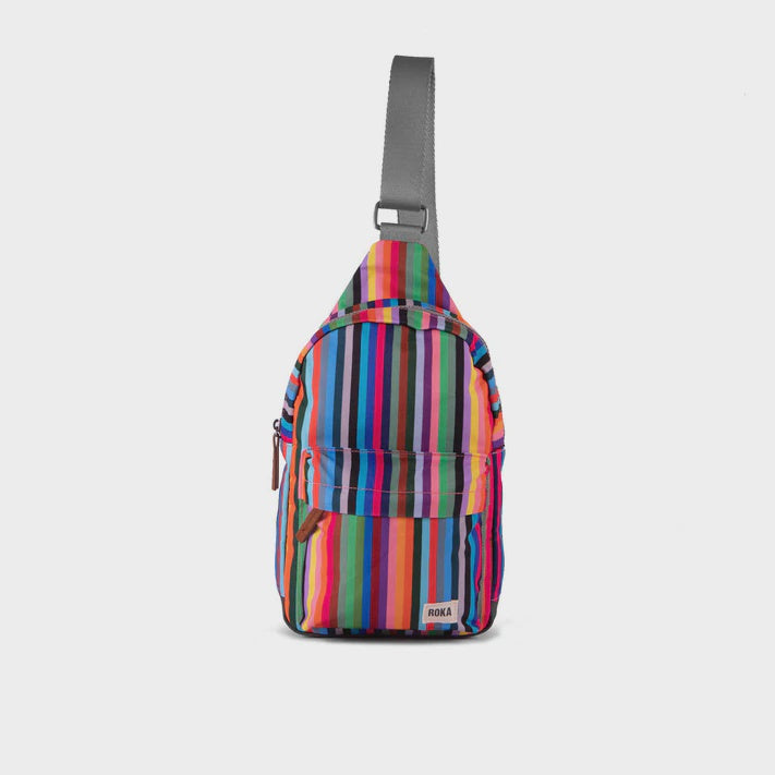 Willesden B Sustainable Canvas Multi Stripe Bag