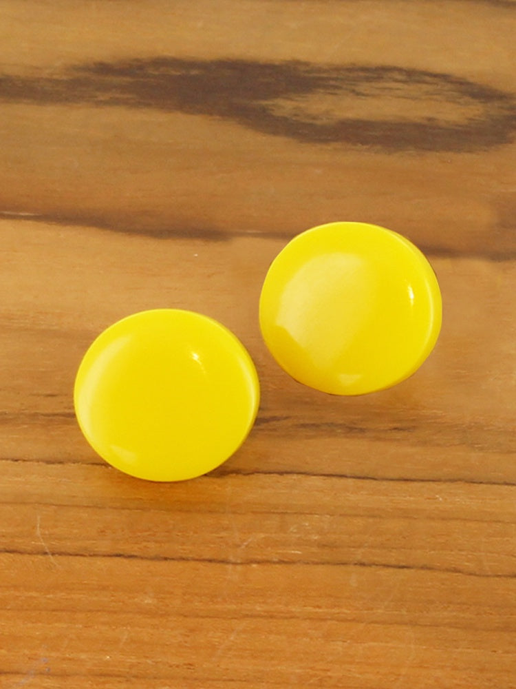 Domed Resin Stud Earring