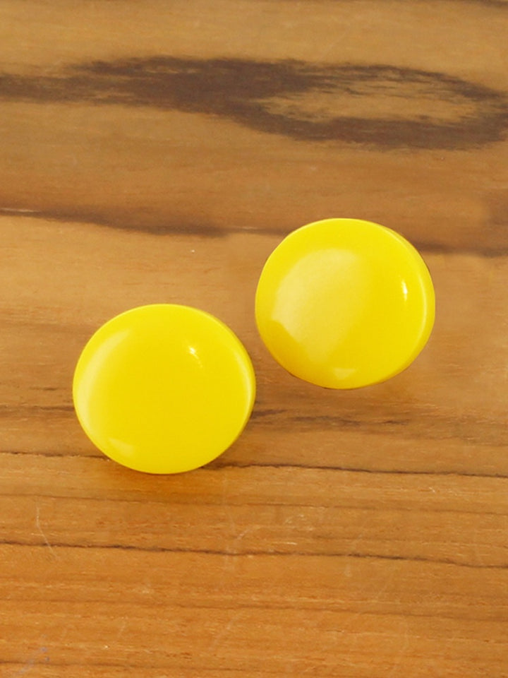 Domed Resin Stud Earring