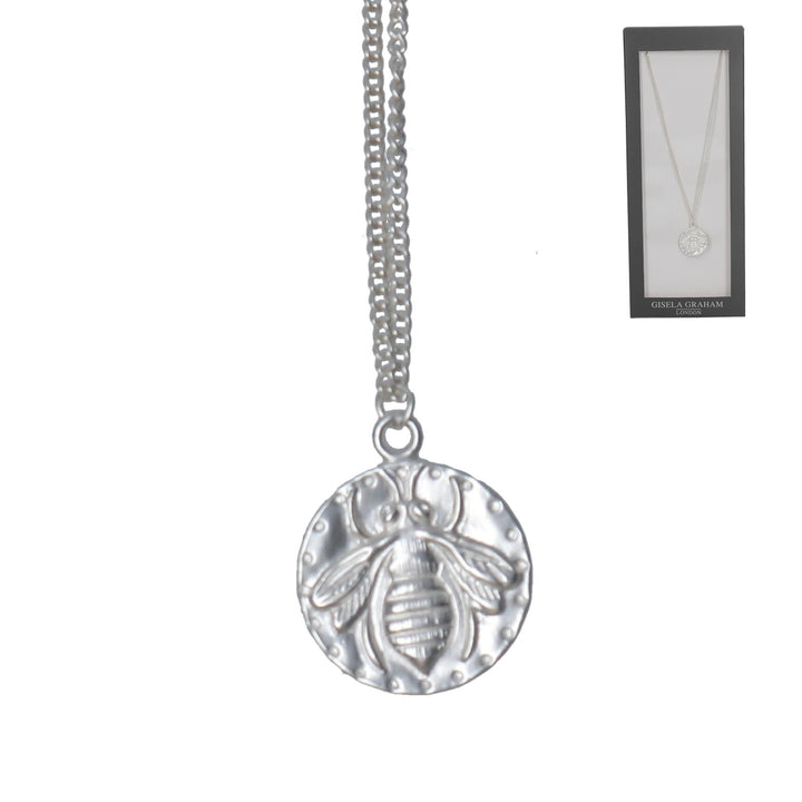 Bee Disk Necklace