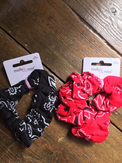 Cotton Paisley Scrunchie