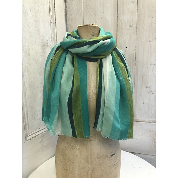 Broad Bright Stripe Scarf