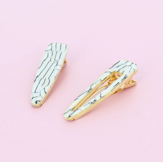 Set of 2 Abalone Hair Clips