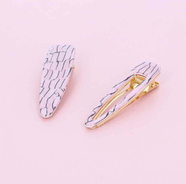 Set of 2 Abalone Hair Clips