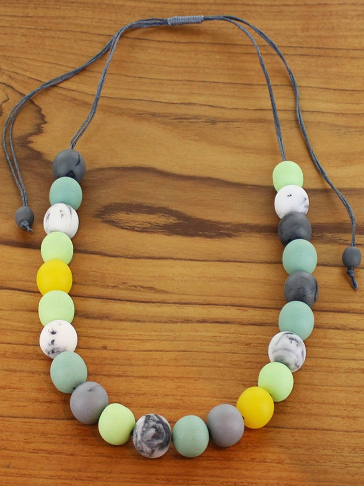 Resin Ball Necklace