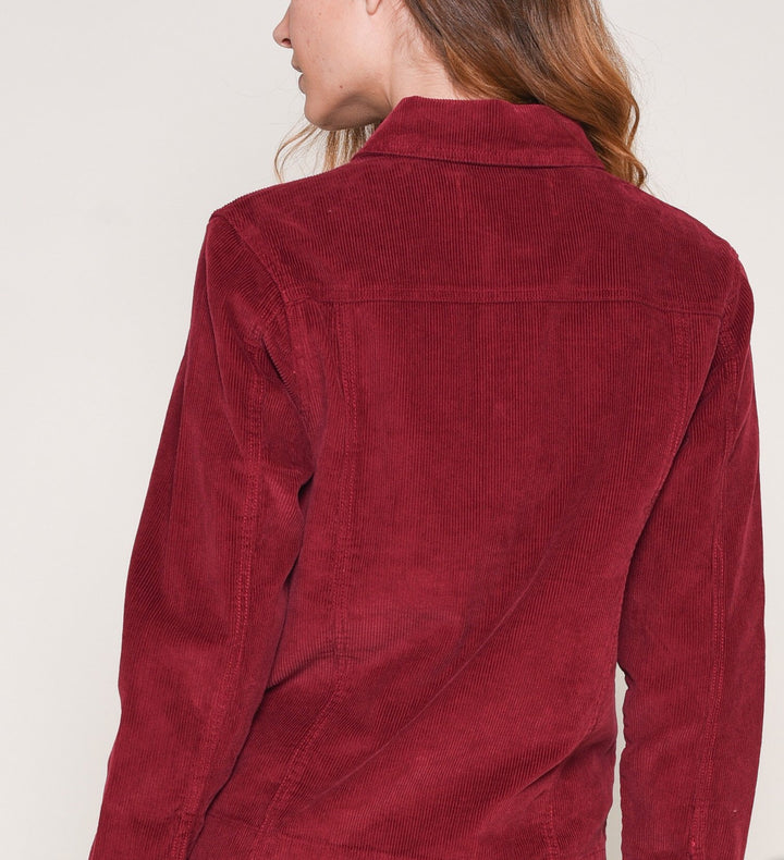 Corduroy Trucker Jacket - Red
