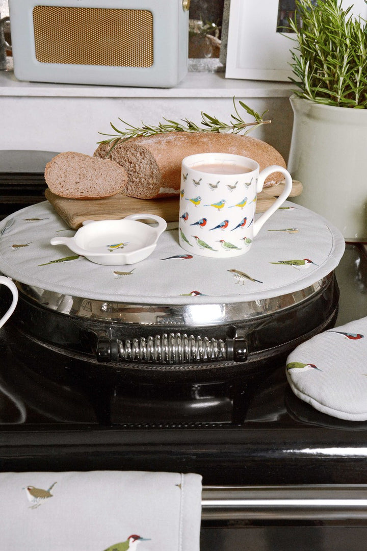 Circular Hob Cover - Garden Birds
