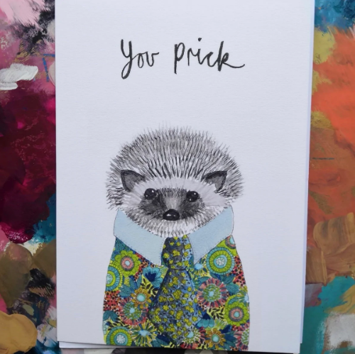 Horace the Hedgehog Greetings Card