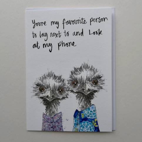 Emus Greetings Card