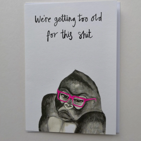 Phil the Gorilla Greetings Card
