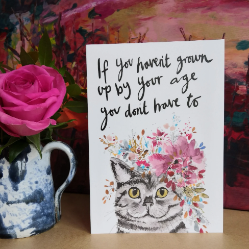 Storm Cat Birthday Card