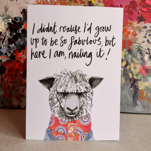 Sidney Sheep Greetings Card