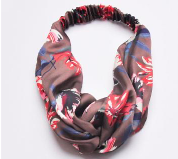 Faux Silk Floral Headband