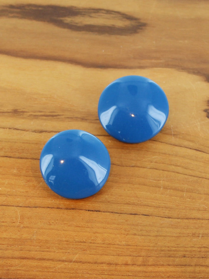 Domed Resin Stud Earring