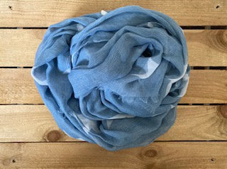 Vannie Scarf - Blue with White Stars