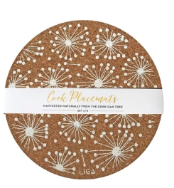 Cork Mat Placemat Sets by Liga - S/4