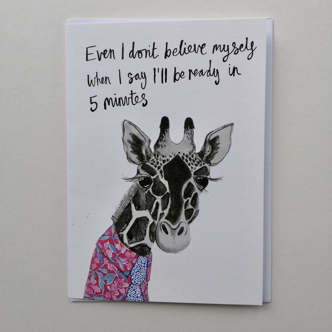Gerald the Giraffe Greetings Card