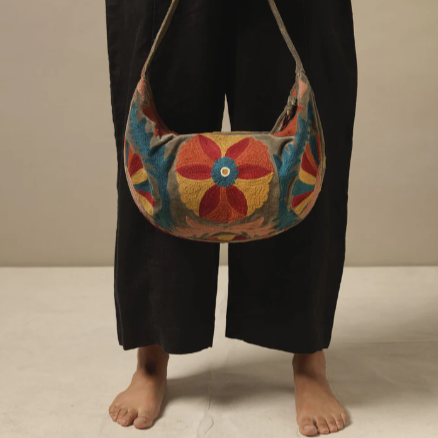Velvet Baguette Bag Mink