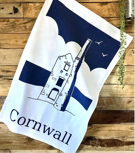 Cornish Tin Mine Tea Towel