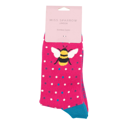 Bumble Bee & Dots Socks