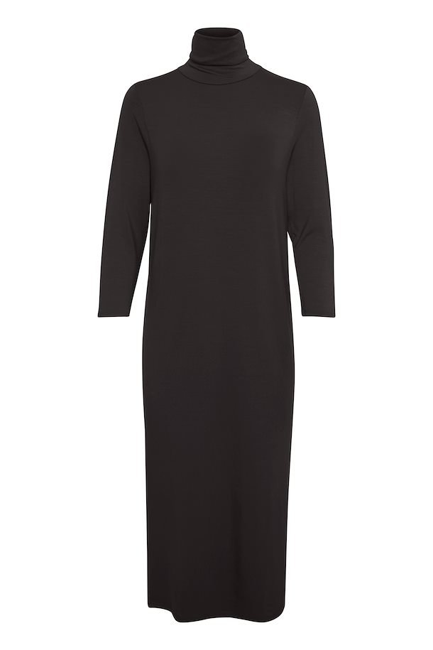 Rebbie Roll Neck Maxi Dress in Black