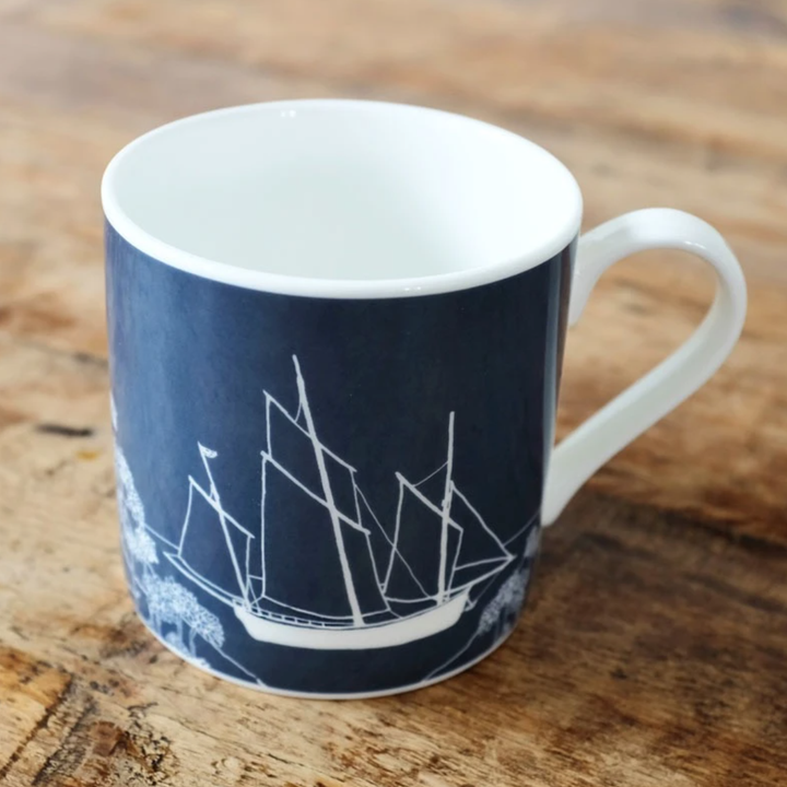 Coastal Ship Mug by Helen Round