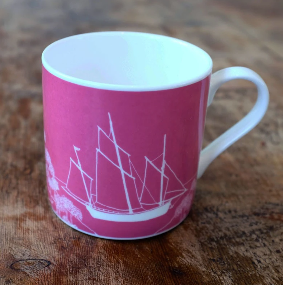 Coastal Ship Mug by Helen Round