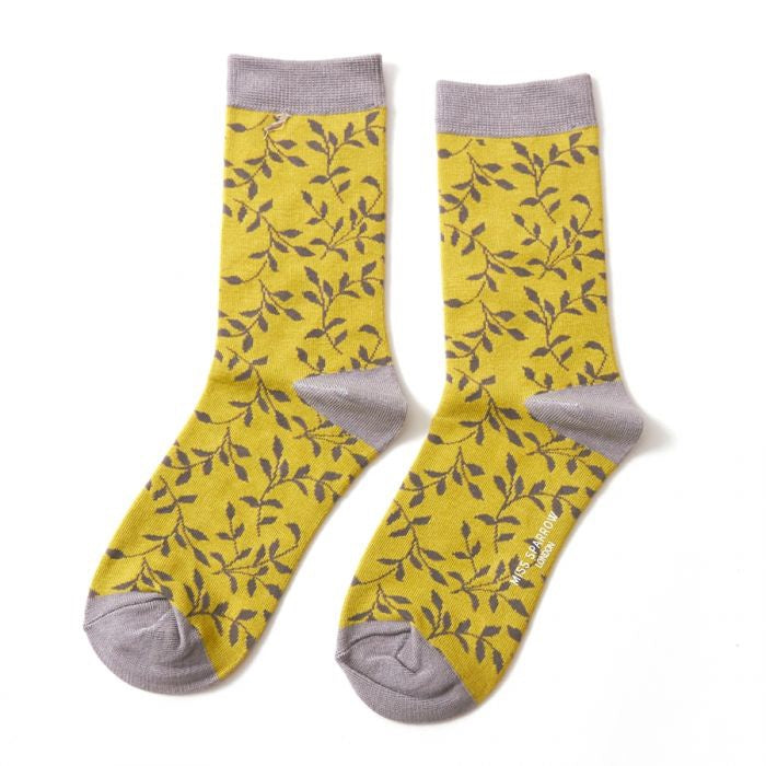 Trailing Leaves Socks - Size 4-7