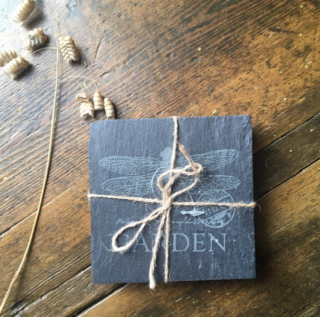 Slate Coaster Set