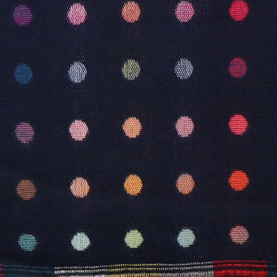 Jacquard Mulitcoloured Spot Reversible Scarf