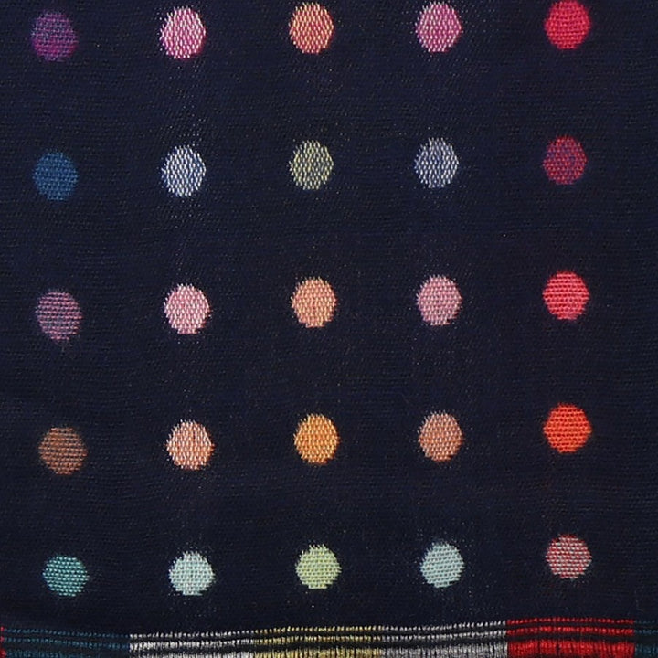 Jacquard Mulitcoloured Spot Reversible Scarf
