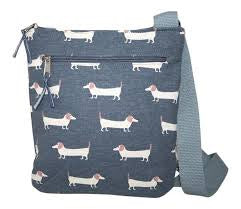 Dachshund Cross Body Bag in Blue