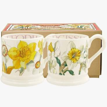 Daffodils and Narcissus Set of Two 1/2 Pint Mugs (Boxed)