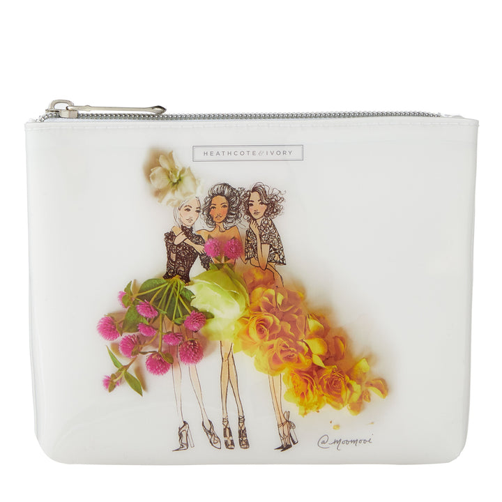 Meredith Wing Body Care Cosmetic Bag with Body Wash and Lotion