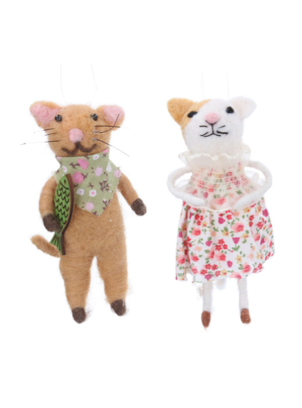 Cat Wool Mix Decorations