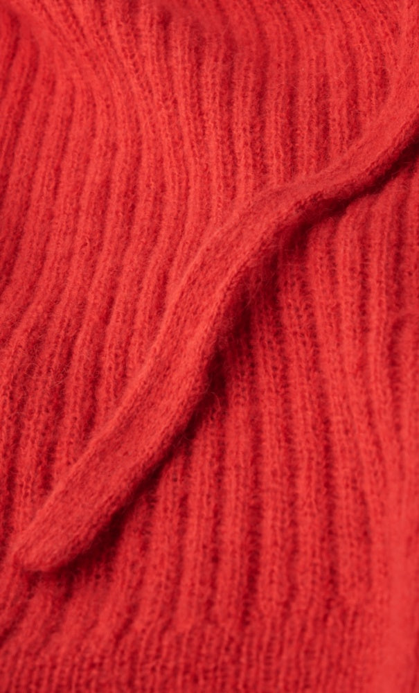 Wrap Cardigan - Fiery Red